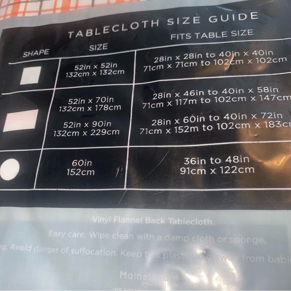 Halloween flannel backed tablecloth 52x 70 oblong NWT sealed patchwork - Picture 3 of 3